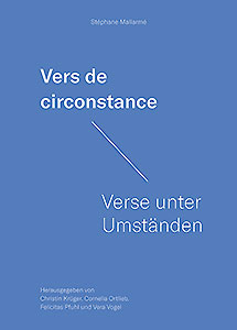 Buchcover: Stéphane Mallarmé. Vers de circonstance – Verse unter Umständen